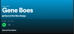 Podcast Episode: Gene Boes, Beyond the Blue Badge.