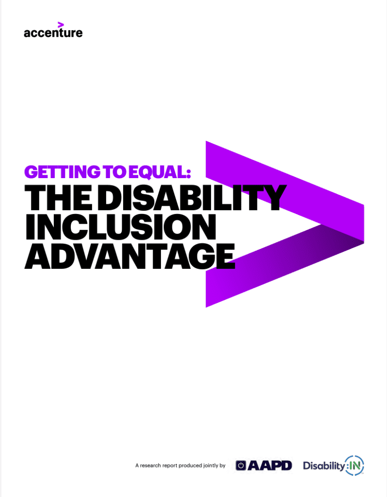 Getting to Equal: The Disability Inclusion Advantage cover.